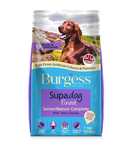 Supadog Burgess Mature Dog Food Rich in British Chicken 12.5kg