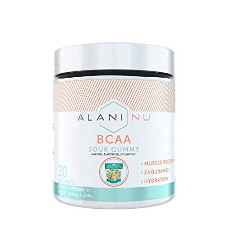 Alani Nu BCAA Branched Chain Essential Amino Acids Powder, Sour Gummy, 30 Servings