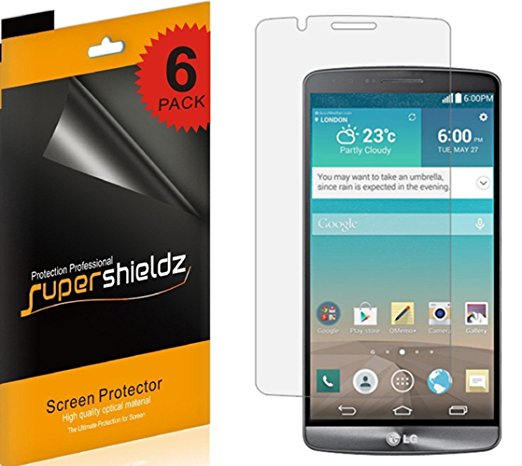 [6-Pack] Supershieldz-Anti-Glare & Anti-Fingerprint (Matte) Screen Protector Shield For LG G3   (AT&T, Sprint, T-Mobile, Verizon, US Cellular, Boost Mobile , All Carriers)