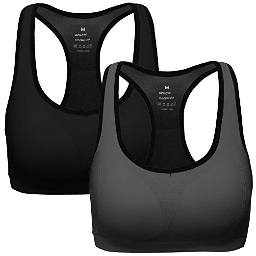 Mirity Women Racerback Sports Bras - High Impact Workout Gym Activewear Bra