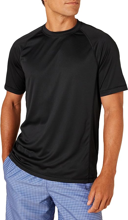 Amazon Essentials Mens Short-Sleeve Quick-Dry UPF 50 Swim Tee