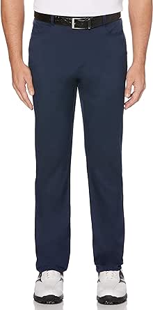 PGA TOUR Mens Flat Front 5-Pocket Stretch Golf Pant with Active Waistband (Waist Size 30-44 Big & Tall) Golf Pants