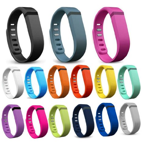 SnowCinda Replacement Bands with Clasps for Fitbit Flex Only No Tracker