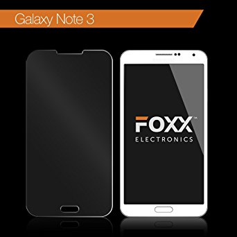 Samsung Note 3 Tempered Glass Screen Protector Excellent Fitting Premium 9H Glass Featuring Anti-scratch, Anti-fingerprint, Bubble Free, Pressure-resistant Features By Foxx Electronics