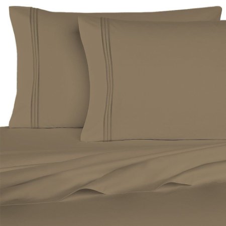 Sheet Set "6-Piece" Ultra Soft, Highest Quality Brushed Microfiber, 1800 Series, Deep Pocket, #1 in Comfort! Le Benton, Queen, Taupe