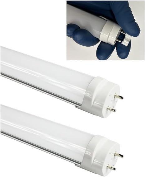 Fulight (2-Pack) Dimmable & Warm T8 LED Tube Light - 3FT 36-Inch 14W (25W Equivalent), Warm White 3000-3500K, F25T8, F30T8, F30T12/WW, Double-End Powered, Milky Cover - 110-120VAC
