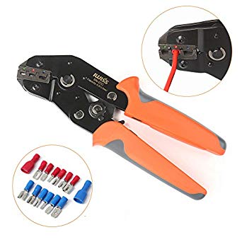 Iwiss SN-02C Ratcheting Wire Crimping Plier Tools for Insulted Terminals and Butt Connectors Crimper