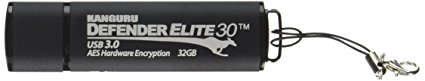 Kanguru Solutions 32GB Defender Elite Flash Drive (KDFE30-32G)