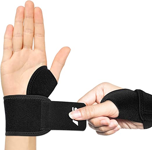 Wrist Support Brace, WOVTE 2 Pack Adjustable Wrist Wraps Fit Right and Left Hands for Men & Women Sports Protection, Tendinitis Pain Relief,Carpal Tunnel, arthritis