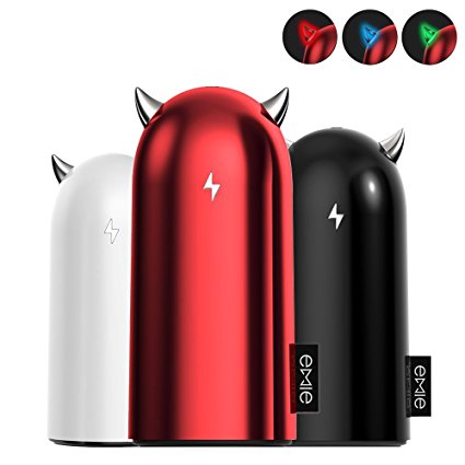 Emie xMonster Cute Portable Charger, 5200mAh Compact Design Power Bank USB Charger for iPhone, Samsung Galaxy, Nexus, HTC and More