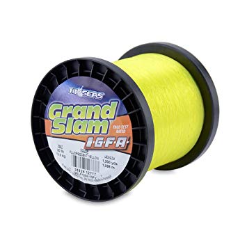 Hi-Seas Grand Slam IGFA Mono Line 20 lb (10 kg) Test .016 in (0.41 mm) Diam, Fluoro Yellow, 1200 yd (1098 m)