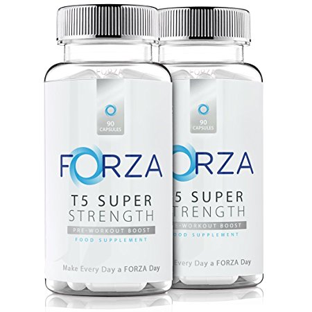 FORZA T5 Super Strength - Strong Diet & Fitness Supplement For Safe Weight Loss - Fat Burners Pills, 180 Capsules