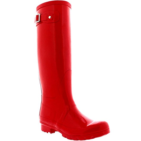 Womens Original Tall Gloss Winter Waterproof Wellies Rain Wellington Boots