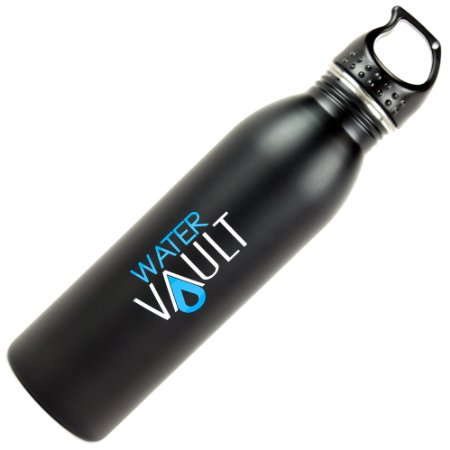 WaterVault Stainless Steel Sport Hydration Water Bottle, bpa Free 24 oz, Various Colors