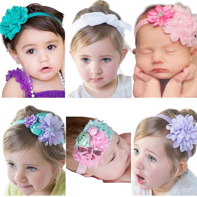 Visokar® Adorable Baby's Headbands Girl's Hair Bows Newborn Headbands
