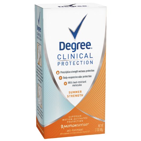 Degree Clinical Protection Antiperspirant Deodorant Summer Strength 17 oz