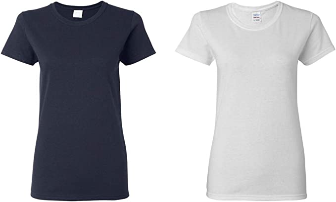 Gildan Women's Heavy Cotton T-Shirt, Style G5000L, 2-Pack