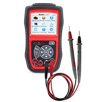 Autel AutoLink AL539B Full OBD2 Code Reader, Avometer, Battery Tester 3-in-1 for OBDII Diagnosis and Electrical Test
