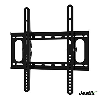 Jestik Velox Slim Series Low-Profile Tilting TV Wall Mount Bracket, Fits 23, 32, 37, 40, 42, 47, 50, 55 Inch TVs w/ Max VESA 400 x 400, 10 Degree Tilt up or down