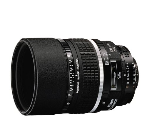 Nikon AF FX DC-NIKKOR 105mm f/2D Fixed Zoom Lens with Auto Focus for Nikon DSLR Cameras