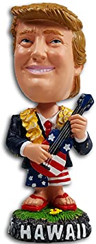 President Trump Hawaii Bobble Head Dashboard Doll Ukulele
