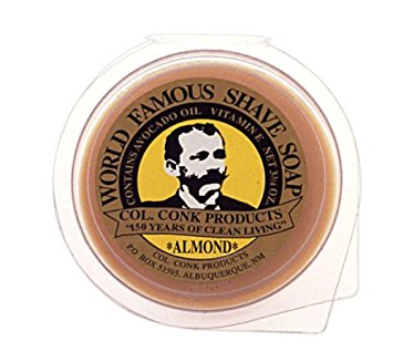 Col. Conk Almond Shaving Soap 3.75 Ounce Large