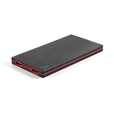 Bakth LP-5000-KS13-BLK 5000mAh Dual USB Portable External Extended Battery - Black