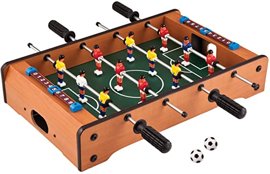 ToyShine Mid Sized Foosball, Mini Football, Table Soccer Game Lets Have Fun!