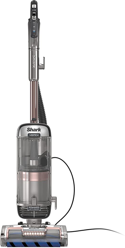 Shark AZ2002C Vertex DuoClean PowerFin Upright Vacuum with Powered Lift-Away and Self-Cleaning Brushroll, Rose Gold, HEPA (Canadian Version)