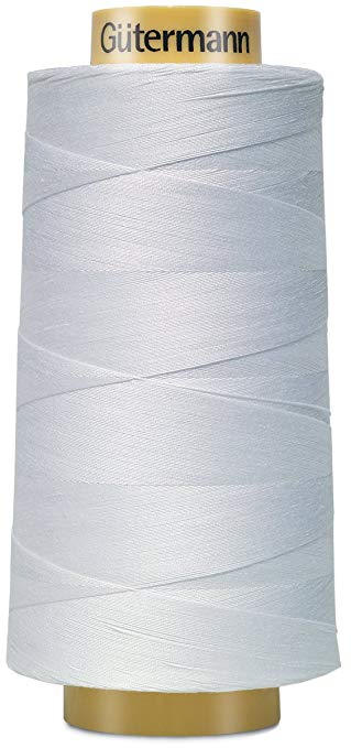 Gutermann 3000C-5709 Natural Cotton Thread Solids, 3281-Yard, White