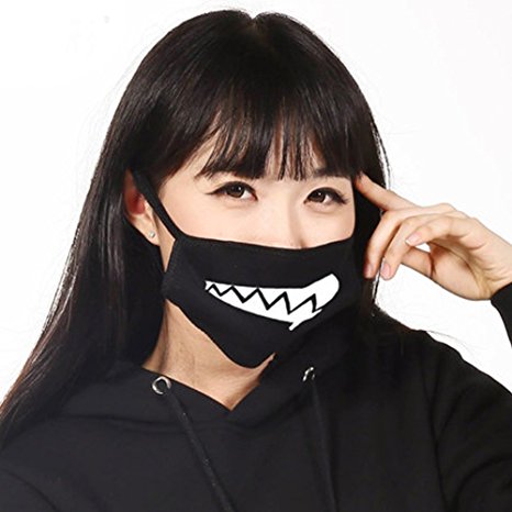 ZWZCYZ Cotton Men and Women Boys and Girls Lioness Drooling Face Mask Good Boy Anti-dust Mouth Mask Cute Muffle Muzzle