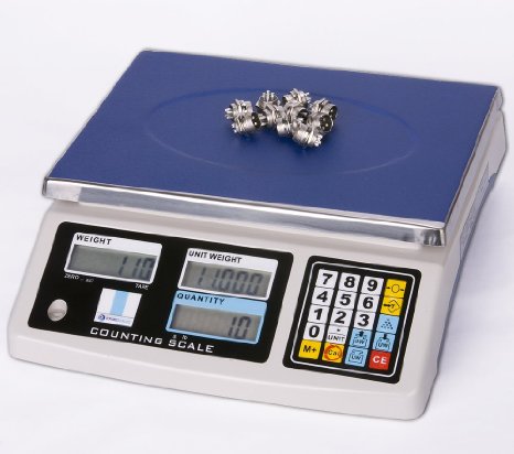 Prime Scales 66lbs  0002lb Counting Scale with 10 Pre-sets Memory  Check Weighing