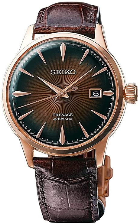 Seiko SRPB46 Presage Men's Watch Brown 40.5mm Stainless Steel
