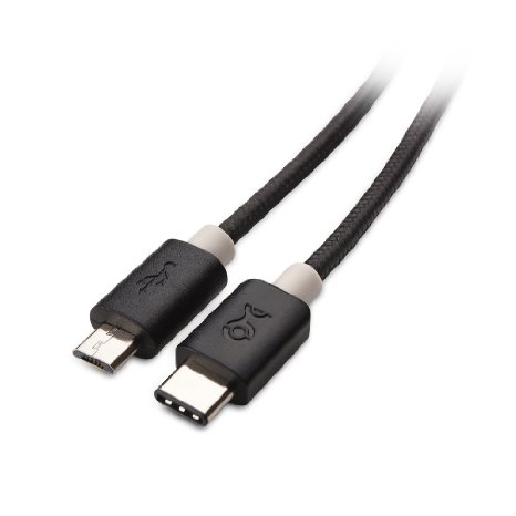 Cable Matters USB 2.0 Type C (USB-C) to Micro B (Micro USB) Cable with Braided Jacket in Black 3.3 Feet