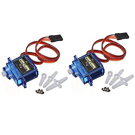 ElectroBot 2X Pcs Sg90 Micro Servo Motor 9G Rc Robot Helicopter Airplane Boat Controls