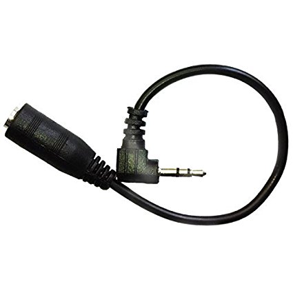 Teagas 2.5mm Male to 3.5mm Female Stereo Audio Jack Adapter Cable Black