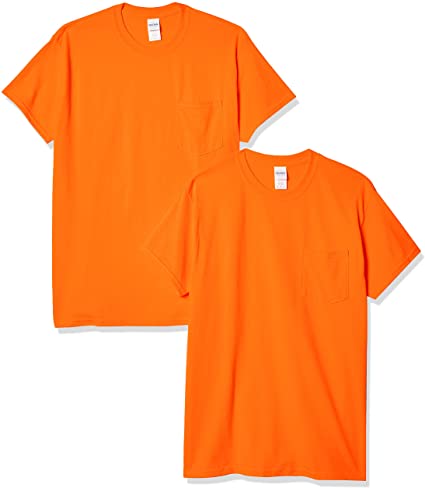 Gildan Men's Ultra Cotton Adult T-Shirt with Pocket, 2-Pack