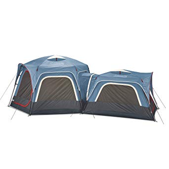 Coleman 3-Person & 6-Person Connectable Tent Bundle | Connecting Tent System with Fast Pitch Setup, Set of 2, Blue