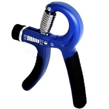 Hand Grip Strengthener - 100% Lifetime Guarantee - Premium Quality - Adjustable Resistance 20 to 90 lbs, Best for Finger Grips, Forearm Exercise and Rock Climbing - Includes Gripper Workout Guide