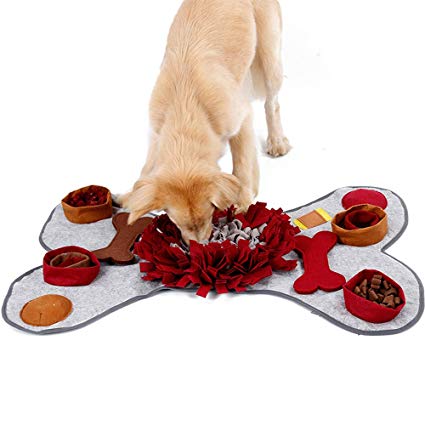 Petneces Snuffle Mat Encourages Natural Foraging Skills Dog Feeding Mats - Dog Smell Training Mat Nose Work Blanket