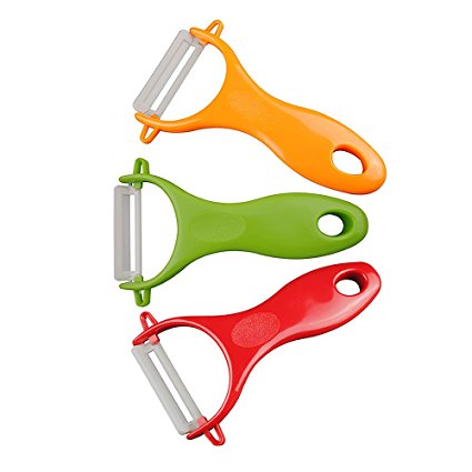 Antioxidant Ceramic Vegetable Peeler Set Pack of 3