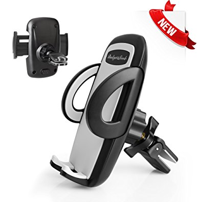 BUDGET & GOOD Car Air Vent Phone Mount Holder Cradle with Quick Release for iPhone 7 7 plus 6 6s 6 plus 5 5s 4 and Other Smartphones（Updated Version）