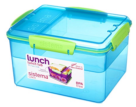 Sistema Lunch Tub Lunch Box, 2.3 L - Assorted Colours