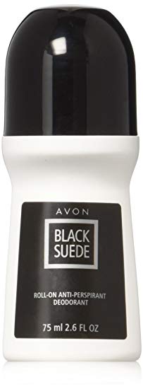 Set of 4 Avon Black Suede Roll-On Anti-Perspirant Deodorant Rolls