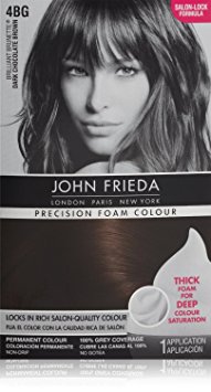 John Frieda Precision Foam Colour Brilliant Brunette (Dark Chocolate Brown) 4BG 1 Each (Pack of 3)