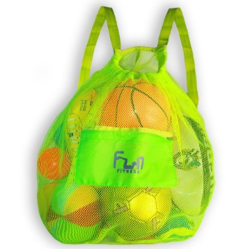#1 Premium Mesh Beach Bag ★ Most Durable and Secure Tote ★ Transparent, See Through Drawstring Backpack ★ Keep Sand and Water Away ★ Perfect for Swim, Pool Toys, Outdoor Sport w Heavy Duty Equipment