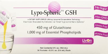 LivOn Laboratories Lypo-Spheric GSH Supplement, 30 Count