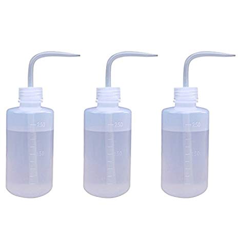 Axe Sickle 3pcs Plastic Safety Squeeze Bottle, 500ml Wash Bottle Watering Tools, Lab Tip Liquid Storage. (16oz/3 Bottle)