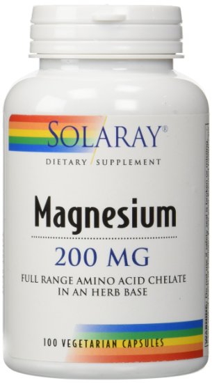 Solaray Magnesium -- 200 mg - 100 Vegetarian Capsules