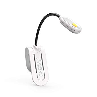 The Original Mighty Bright MiniFlex2 Book Light, Ultra Lightweight Reading Light, Portable Travel Light, 24 Hour Battery Life, Perfect for Kids, Bookworms, Reading in Bed (White)